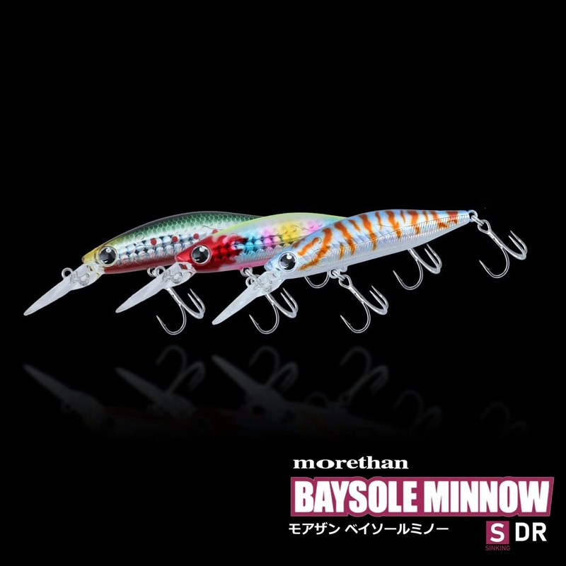 DAIWA Moissanite Baysore Minnow 73mm DR Bola Glow Lure