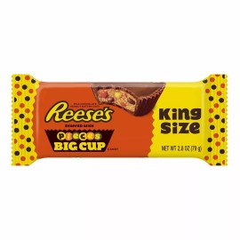REESE'S Pieces Peanut Butter Cups Chocolate Big Cup, King Size (Pack of 16)
