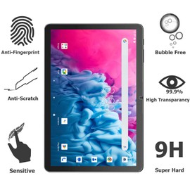 elitegadget 2-Pack Glass Screen Protector For Vortex BTAB10 Tablet 10.1 Inch - Tempered Glass Film High Definition 9H Hardness