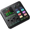PUPGSIS Gaming Audio Mixer, Audio Interface with Pro-preamp, 48V Phantom