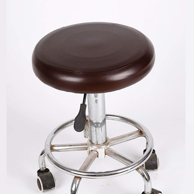 MOVKZACV Stool Covers Round, Water Proof PU Leather Bar Stool