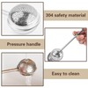 2 Pieces Flour Sieve, Stainless Steel Flour Filter, Retractable Sieve,