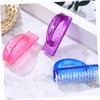 Hohopeti 12pcs Fingernail Brush with Handle Grip Manicure Cleaning Tools