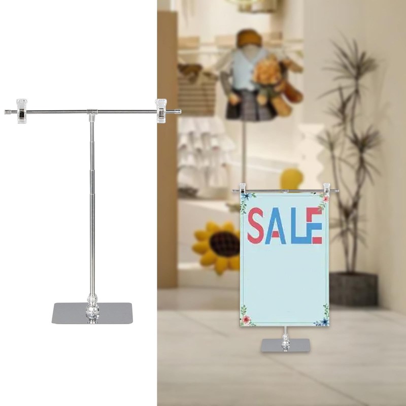 perfeclan Adjustable Drawing Stand with Clips, Signage Stand Poster Board