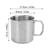 Outdoor Water Cup Foldable Handle Portable 304 Stainless Steel Mug