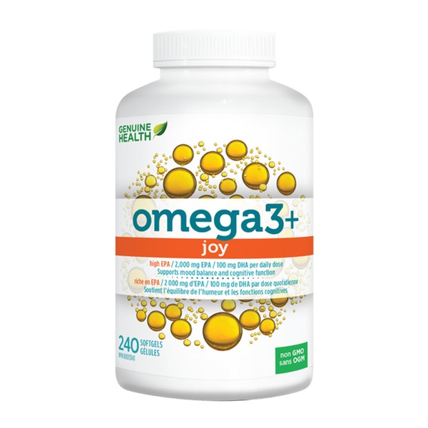 Genuine Health Omega3+ Joy 240 Softgels