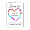 Pet bereavement Loss Sympathy card so sorry for the loss