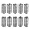 ViaGasaFamido Insert Nut Split Groove Type Stainless Steel 10 Pieces