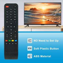 VINABTY Replacement IR Remote Control Applicable For INFOMIR MAG 324W2, 420W1, 424W3, 520W3, 522W3, 524W3, 540W3, 544W3,MAG540,MAG 522, Mag 520, Mag 420, Mag 322, Mag 254