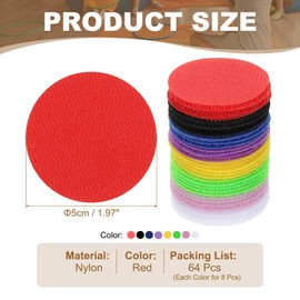 PATIKIL 64Pcs Carpet Spots for Classroom, 2 Inch Small Circle Floor Dots Markers Carpet Spot Markers for Teacher Elementary Preschool Supplies, Multicolor