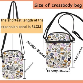 TSOTMO Anime Merch JJK Merch Kento Merch Overtime Crossbody Bag for Anime Fans Kento Fans Gift (OVERTIME Cross)