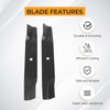 Lawn Mower Blades Replacement Part Number John Dee re AM137324