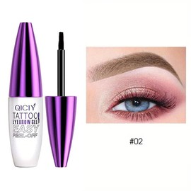 Semi-Permanent Eyebrow Tattoo Gel Paste with Easy Peel-Off Formula for Lasting Waterproof Effect Makeup Cosmetic Multicolor:_#03