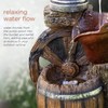 Alpine Corporation WCT688 Old Fashion Pump Barrel Rustic Fountain, 12"L
