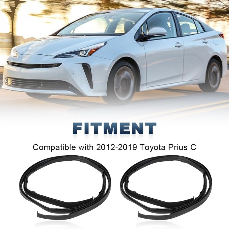 QCESEV Roof Drip Molding Strips Weatherstrip Compatible with Toyota Prius