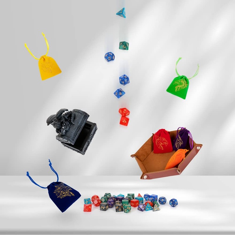 DND Dice Set 42 Pcs Polyhedral Dungeons and Dragons Role