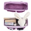 IGNPION Canvas Bedside Hanging Storage Bed Pockets Baskets-Adjustable Hanging Tape