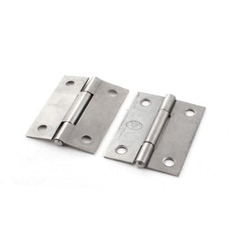 New Lon0167 2Pcs 5mm Featured Mounting Hole 50x35x4mm reliable efficacy Metal Folding Door Hinge for Cupboard Cabinet(id:70e ee bd 1e2)
