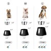 Petvillage Bowls,Cone Friendly Non Slip Single Dog Bowl with Stainless