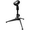 Pyle soporte para micrófono de escritorio - tripie ajustable en