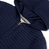 Hope & Henry Boys' Long Sleeve Hooded Half Zip Sweater