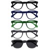 OPULIZE-Pack de 5 gafas de lectura Pop con lector de