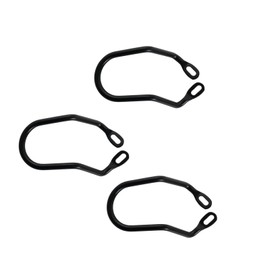 3Pcs Black Rear Derailleur Protector, Steel Bicycle Derailleur Guard, Bike Rear Derailleur Hanger Rear Gear Protector Chain Stay Guard for Bicycle Mountain Road Cycling, Derailleur Guard (150 mm)