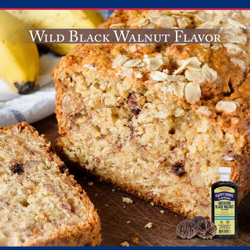 Happy Home Imitation Black Walnut Flavoring, Non-Alcoholic, Certified Kosher, 7