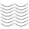 Frcolor Black Hair Hook Ponytail Holder with Hooks Hook Hair