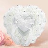 Ring Pillow for Wedding, Wedding Ring Pillow, Romantic HeartShaped Ring