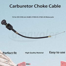 Amavoler Carburetor Choke Cable Assembly Aftermarket Replacement Parts Compatible for HD CV40 mm XL883 27490-04 27465-04 Motorcycle.