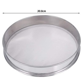 Riddler Pollen Sieve Fine Mesh Stainless Steel 30 cm Flour Micron Shaker Mesh Sieve with 150 Mesh