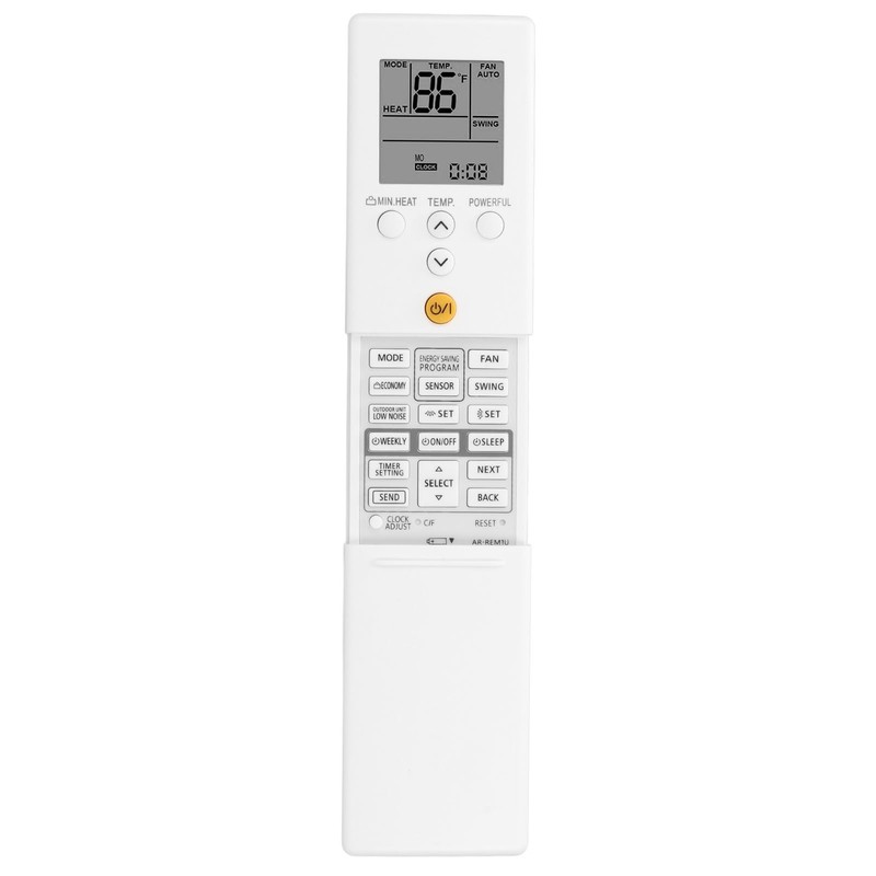 for Fujitsu Air Conditioner Remote Control, Replacement, Dual Display, Sliding