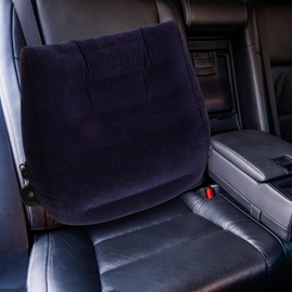 Mobestech Bolster Pillow for Car Office Chair Inflatable Lumbar Support Pillow Memory Backrest