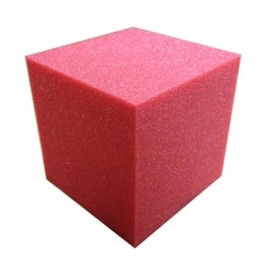 Ritchie Foam 108 Piece Gymnastic Foam Pit Cubes/Blocks 4 inch, Trampoline Foam Blocks - Red, 4x4 inch