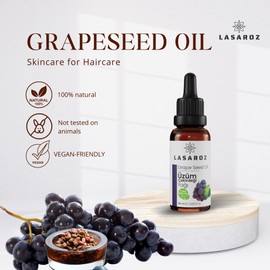 Oil 0.68 fl. oz - 100% Pure Oil - for Daily Use - Suitable for Travel - Aromatic Oil - Scented Essential Oil - Natural Oils for Bath and Steam Use (0.68 FL. OZ, Grapeseed Oil)