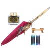 Feather Pen Calligraphy Writing Vintage Set Metal Retro Dip Quill