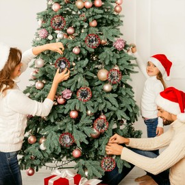 1Pcs Christmas Cat Ornaments Ceramic Tuxedo Cat Hanging Ornaments for Christmas Tree Home Decor Cat Themed Gift for Cat Lovers