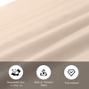 tujol Ivory 6 Pack Plastic Table Cloth 54" x 108",