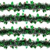 Robelli Green Holly Leaf & Berry Christmas Tree Tinsel (8 meters)