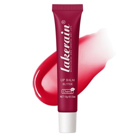 Lip Butter Balm Cherry, Hydrating Tinted Butter Lip Gloss, Sheer Lip Mask Lip Care Moisturizer, Soothing Lip Makeup,Non-Sticky Jelly Glow Reviver Fat Lip Oil,Women’s Day Gift for Women-05