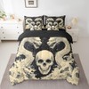 Erosebridal Gothic Dragon Bedding Set Full Size 7 Pcs,Sugar Skull