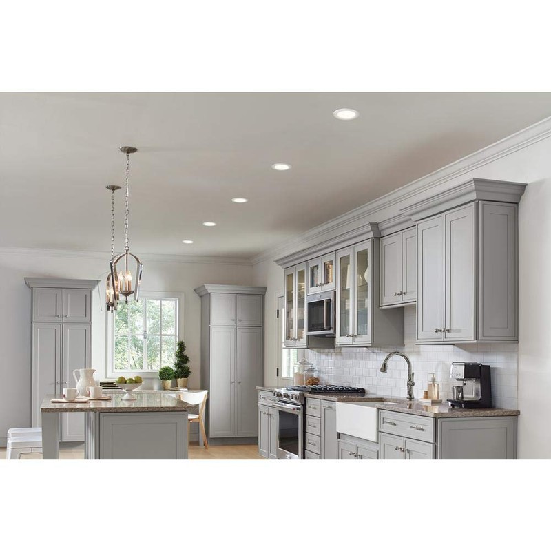 Commercial Electric 4 in. White Ultra Low Glare Mini Step