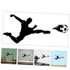 CORHAD Soccer Ball Wall Decal Removable Sticker Sports Themed Decor