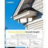 Ensenior 1800LM Solar Flood Lights Outdoor, Motion Sensor Outdoor Light