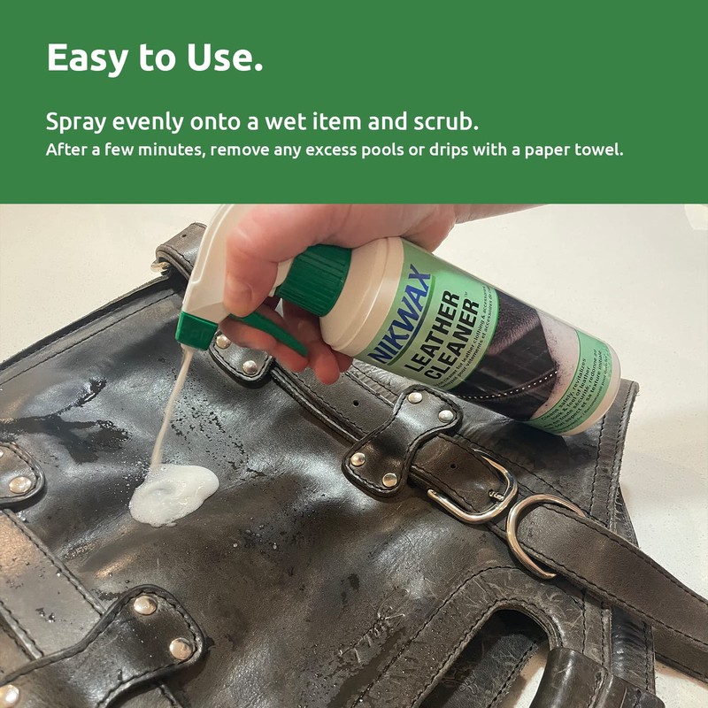 Nikwax Leather Cleaner Spray to Clean, Care, Protect and Revitalize