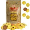 Pirate Belgian Milk Chocolate Coins, Kosher Certified Dairy, Non GMO