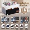 Supowin Shoe Organizer for Closet, Foldable Shoe Storage Bins with
