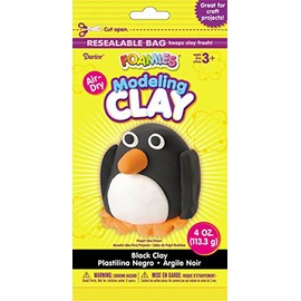 Foamies Foam Modeling Clay - Black - 4 oz