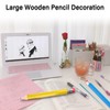 DYOUen 2PCS Wooden Jumbo Pencils Giant Pencil Oversized Funny Toy